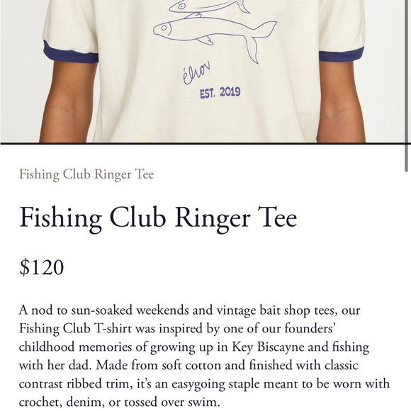 Eliou Fishing Club Ringer Tee - Picture 3 of 4